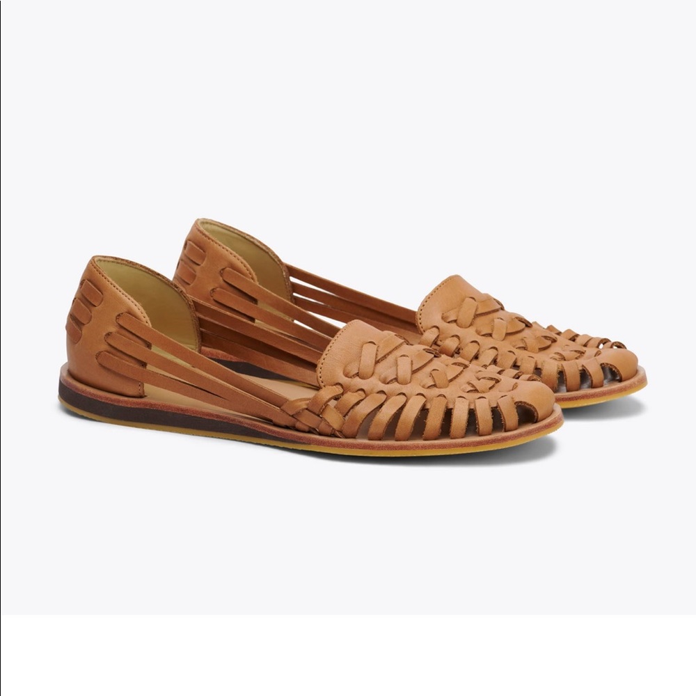 Nisolo Huarache Sandal size 8 Almond